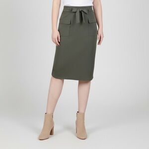 NY Collection Olive Pencil Skirt